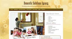 Desktop Screenshot of domesticsolutionsagency.com