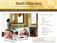 Tablet Screenshot of domesticsolutionsagency.com